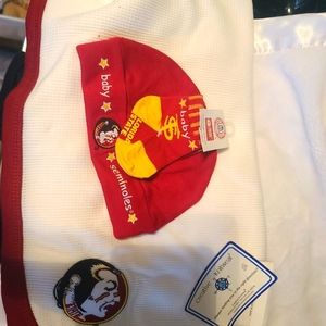 Baby blanket hat and socks